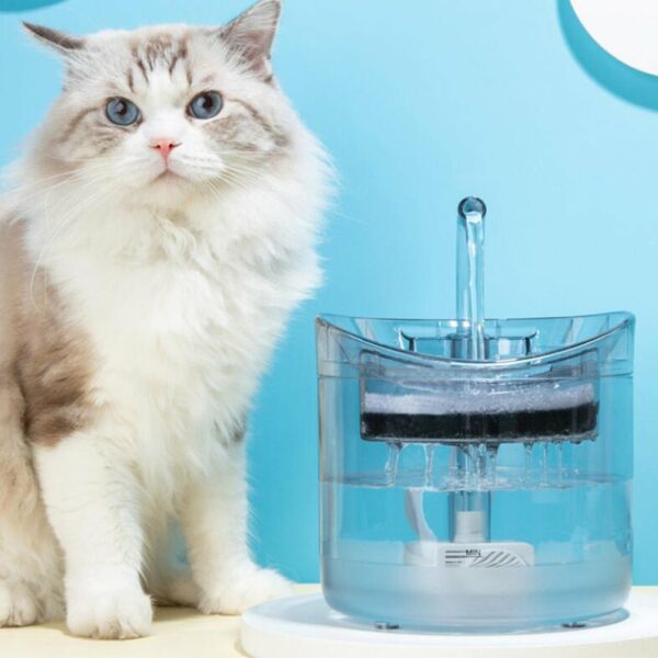 Dispensador Eléctrico de Agua 2L para Perros Gatos, Fuente Silenciosa, IPX8