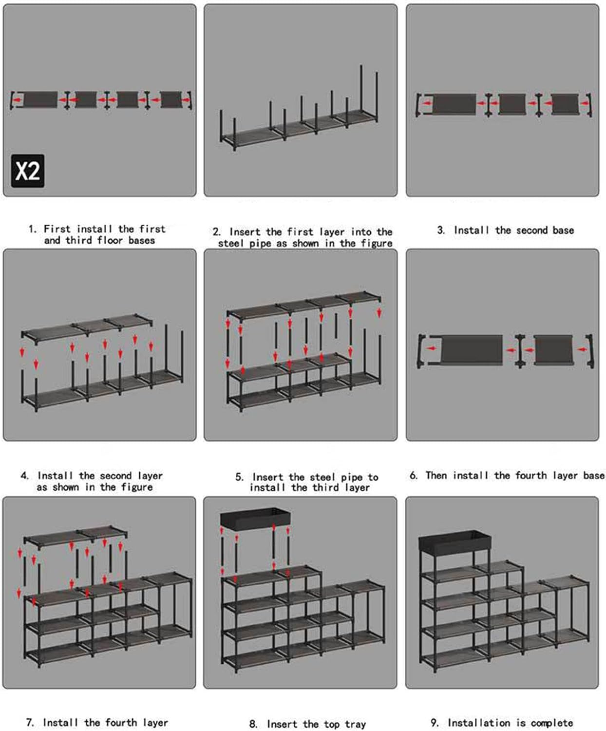 Organizador de Zapatos 10 Niveles Modulares, Zapatera Vertical para +20 Pares
