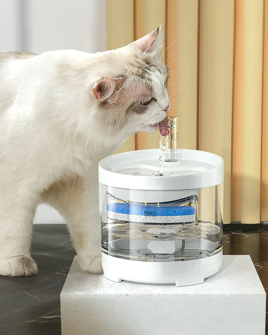 Dispensador Eléctrico de Agua 2L para Perros Gatos, Fuente Silenciosa, IPX8