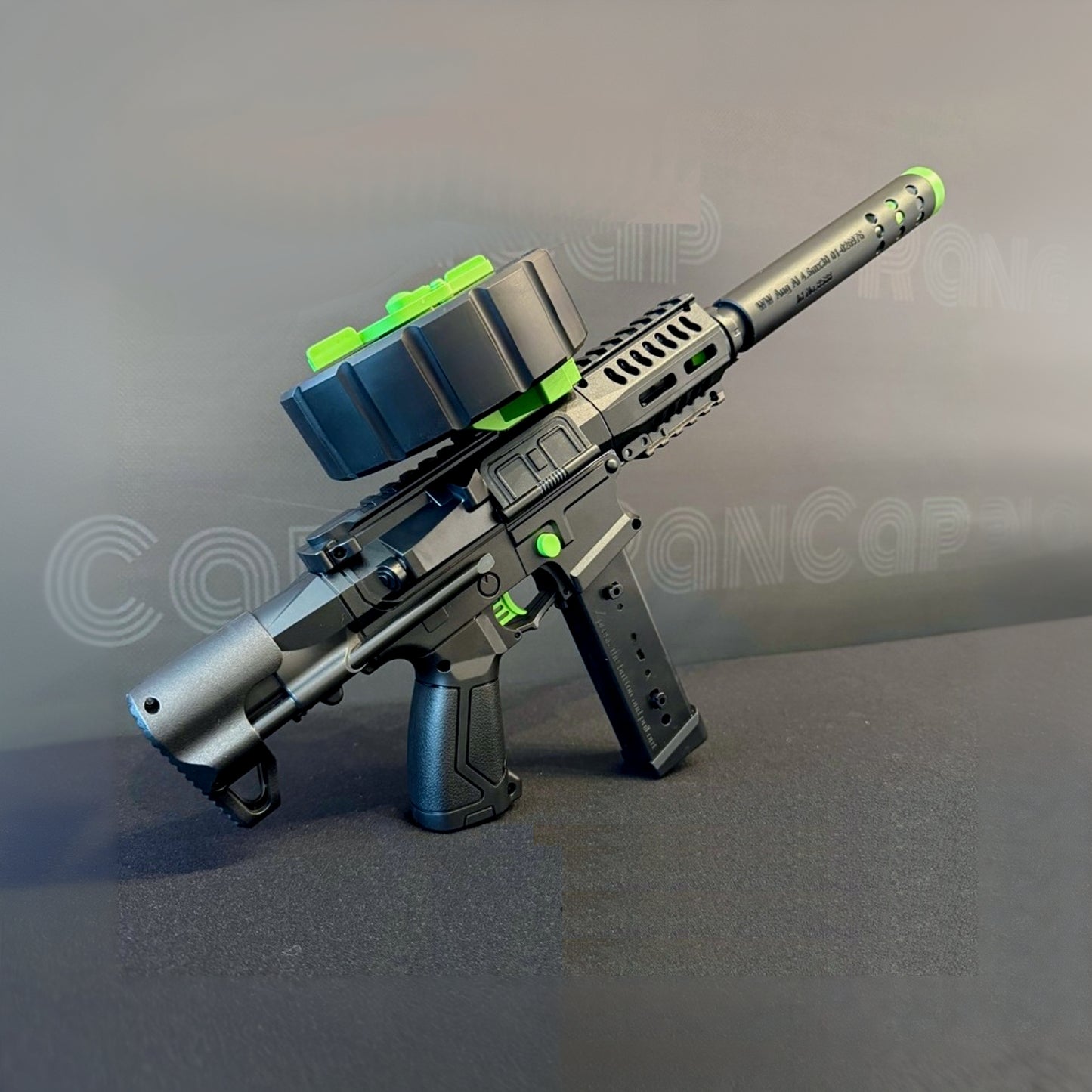 Subfusil de Juguete ARP9 Eléctrico con Cargador de Tambor, Full Equipado para la Máxima Diversión
