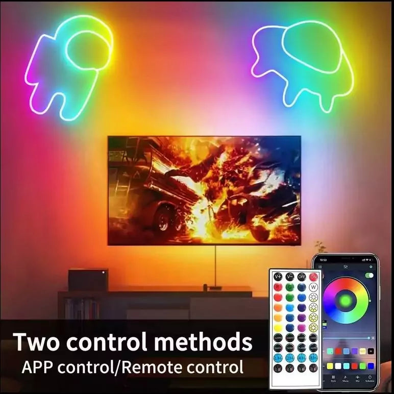 Luz de Neon: Control Remoto y Audio-Rítmica - Iluminación Vibrante