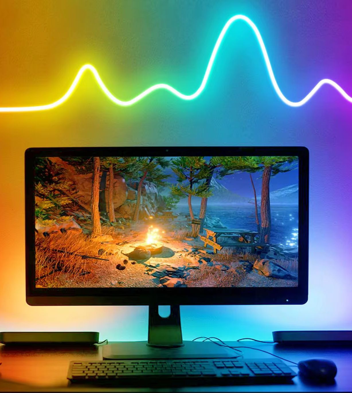 Luz de Neon: Control Remoto y Audio-Rítmica - Iluminación Vibrante