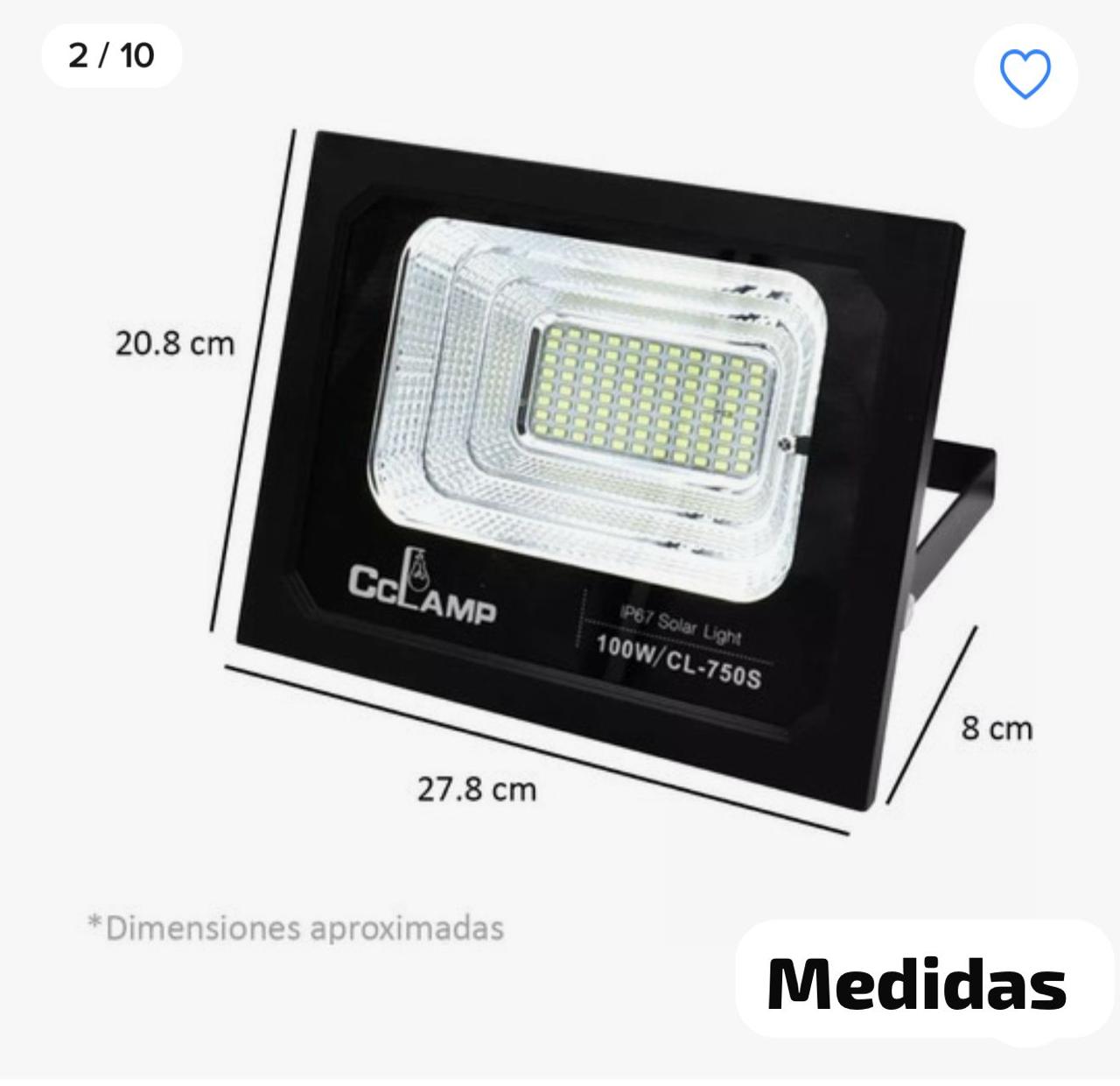 Reflector con panel solar