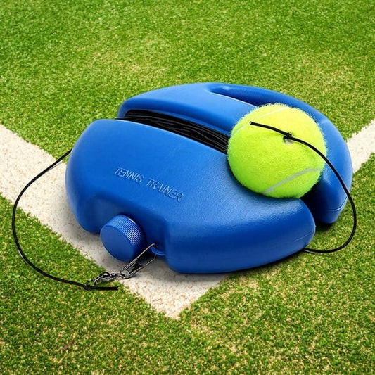 Entrenador de Tenis Portátil con Base Antideslizante y Pelota, Equipo de Práctica de Tenis Individual en Plástico ABS