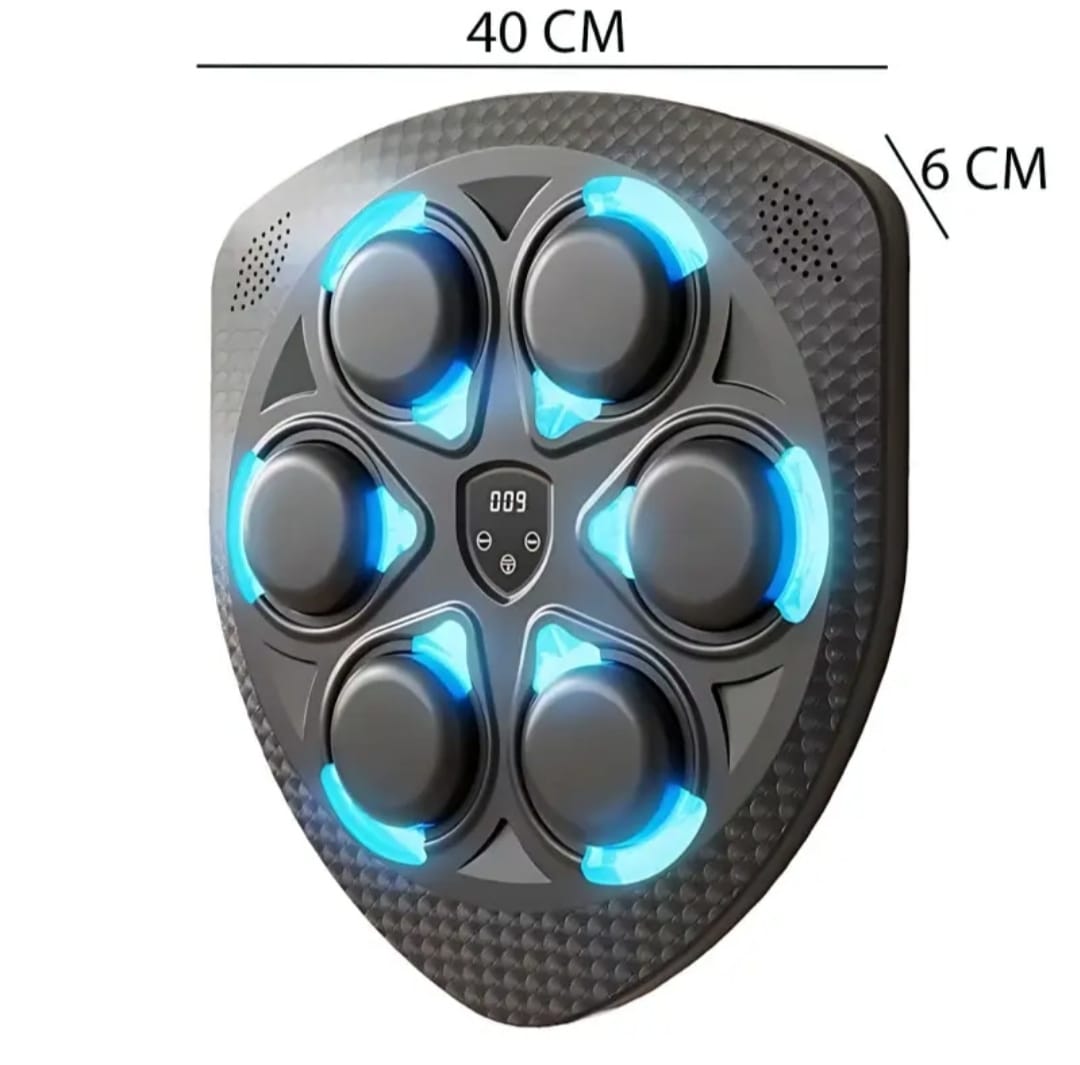 Máquina de Boxeo Musical Inteligente, Bluetooth, Luces LED, 9 Modos de Entrenamiento