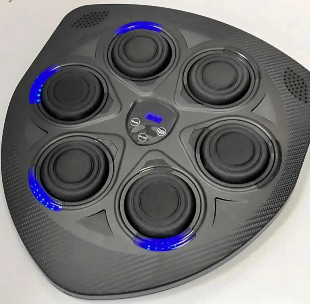 Máquina de Boxeo Musical Inteligente, Bluetooth, Luces LED, 9 Modos de Entrenamiento