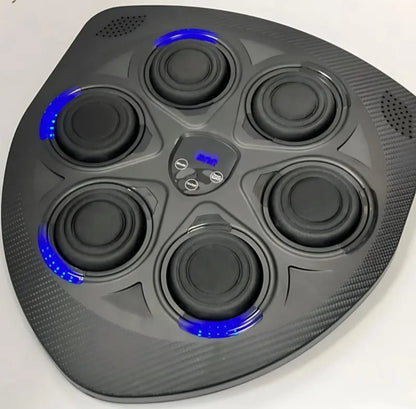 Máquina de Boxeo Musical Inteligente, Bluetooth, Luces LED, 9 Modos de Entrenamiento
