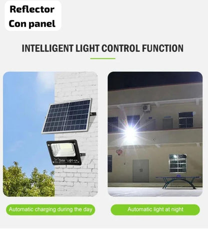 Reflector con panel solar