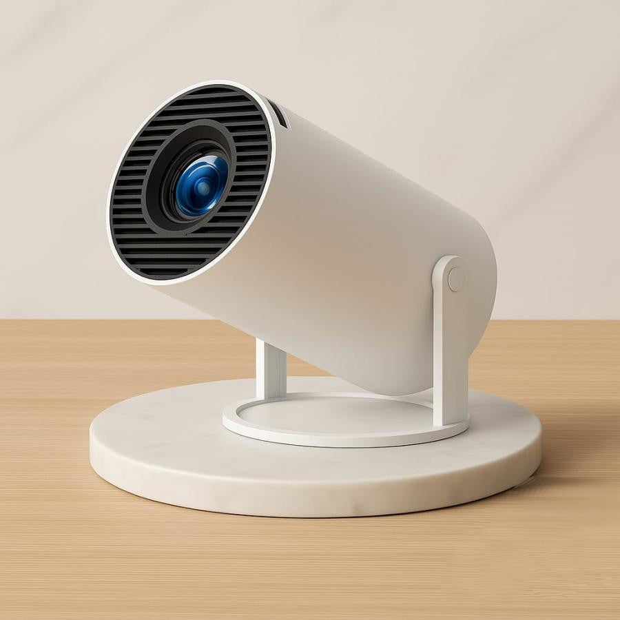 Proyector Portátil Hy300 con Android 11 y WiFi, Convierte Cualquier Pared en tu Cine Personal