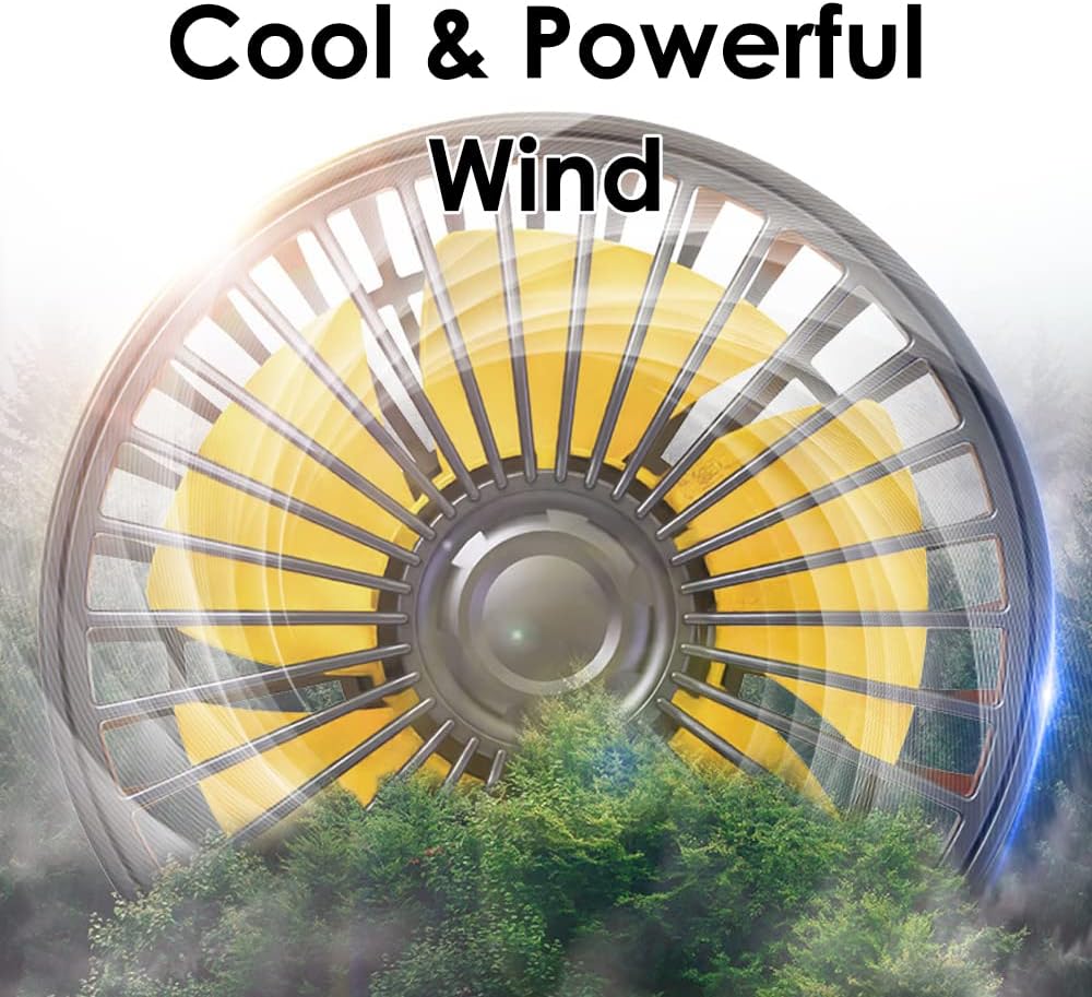 Ventilador Triple para Carro USB, 3 Cabezales con Rotación 360° y 2 Velocidades