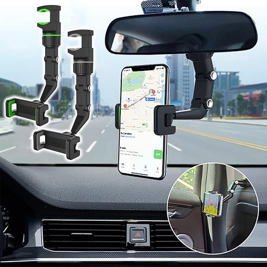 Soporte de Celular para Carro 360°, Soporte de Teléfono Multifuncional con Clip