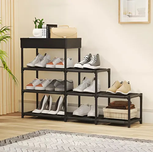 Organizador de Zapatos 10 Niveles Modulares,  Zapatera Vertical para +20 Pares