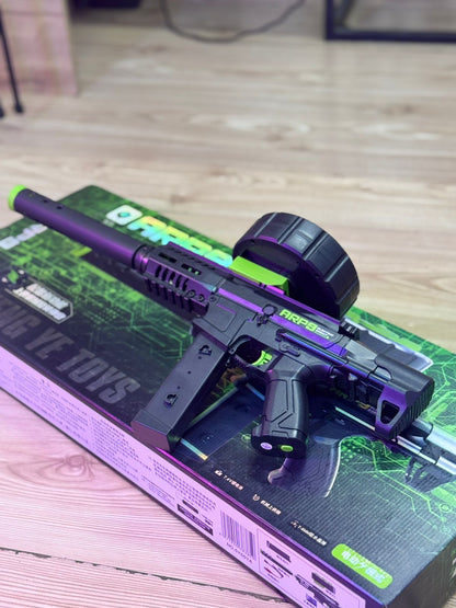Subfusil de Juguete ARP9 Eléctrico con Cargador de Tambor, Full Equipado para la Máxima Diversión