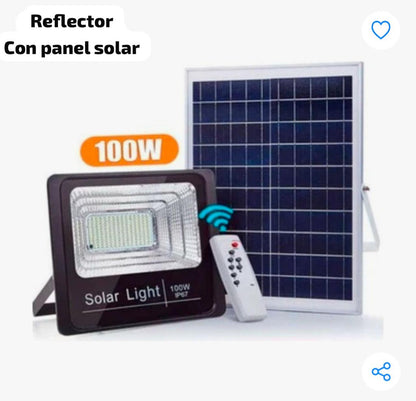 Reflector con panel solar
