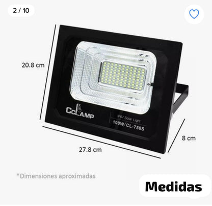 Reflector con panel solar