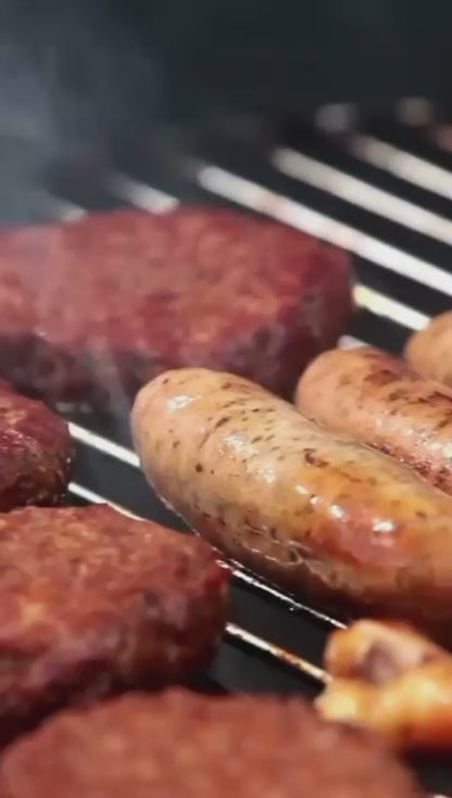 Barril Ahumador Multifuncional 3 en 1 con Termómetro y Doble Compartimento, Barril Ahumador de Metal Resistente para Terrazas y Patios