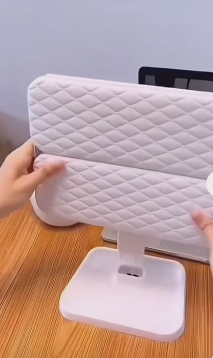 Espejo de Maquillaje Trifolding con Luz LED, Espejo de Tocador Portátil USB y Batería