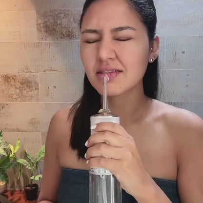 Irrigador Bucal Dental Eléctrico, 4 Boquillas, Limpieza Profunda, Ortodoncia, Encías Sensibles