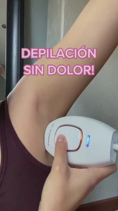 Máquina Depilación Láser IPL Uso Doméstico, Sin Dolor, Cuerpo y Rostro, Duradera