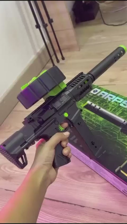 Subfusil de Juguete ARP9 Eléctrico con Cargador de Tambor, Full Equipado para la Máxima Diversión