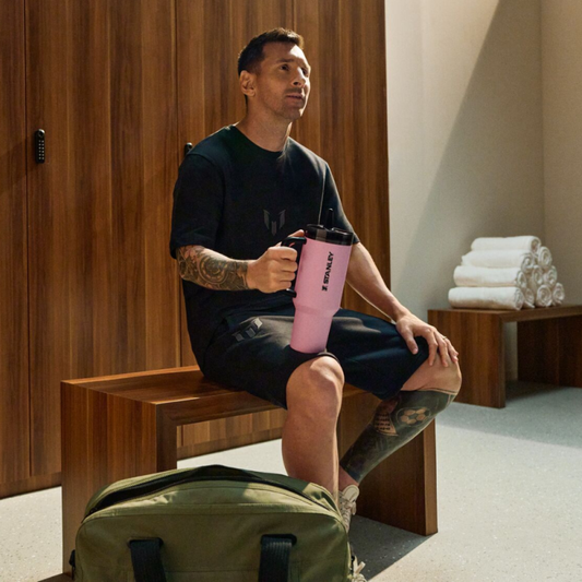 Termo Stanley 40oz Edición Messi GOAT, Vaso Térmico Quencher Pro 40oz con Tapa Antiderrames